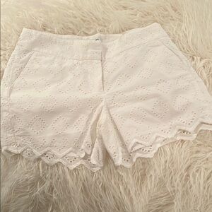 White Eyelet Women's Shorts